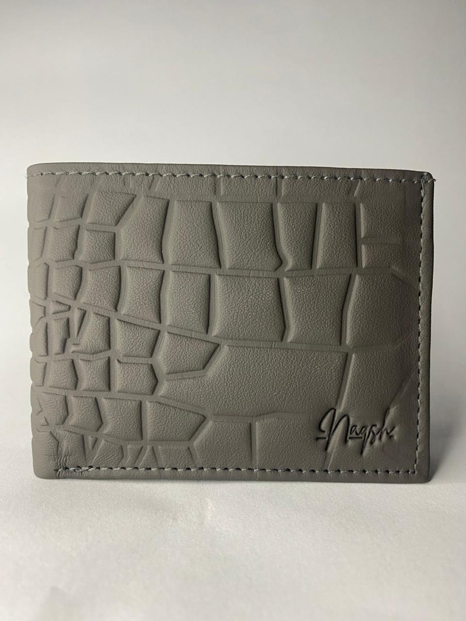 Naqsh's Croc-Textured Dollar Wallet # 1011